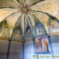 Marksburg Chapel - The statue in the niche is a copy of a 15th century Rhenish Virgin Mary 